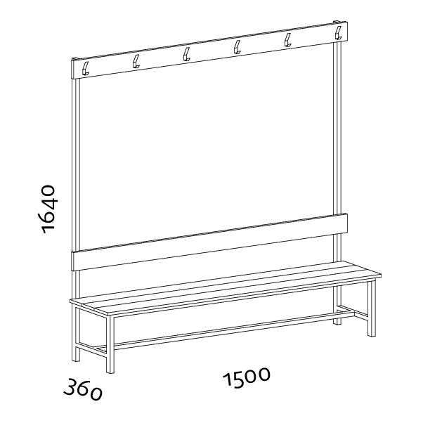 Koros oltozopad hattamlas 1 oldalas 1500 mm vonalrajz Koros oltozopad hattamlas 1 oldalas 1500 mm vonalrajz