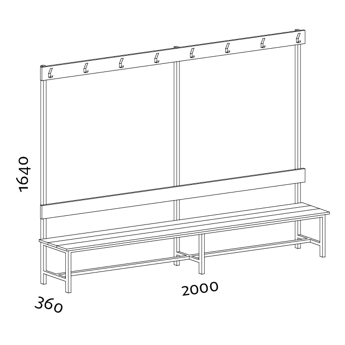 Koros oltozopad hattamlas 1 oldalas 2000 mm vonalrajz Koros oltozopad hattamlas 1 oldalas 2000 mm vonalrajz